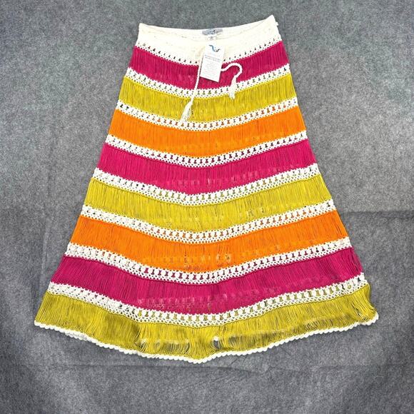 My Beachy Side Skirt Bonbon Hand-Crochet Midi Skirt Size Small New - Picture 1 of 5